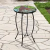 Northlight 19" Blue And Red Cardinal Glass Patio Side Table 1 Northlight 19" Blue And Red Cardinal Glass Patio Side Table -Northlight GUEST 9067c5fa ec23 444d 8a85 df7acdcbab91