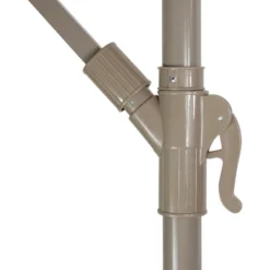 Northlight 10ft Offset Outdoor Patio Umbrella With Hand Crank, Pink -Northlight GUEST 916f21da bf8b 4698 970f f75b4bfdd01f