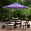Northlight 9ft Outdoor Patio Market Umbrella With Hand Crank And Tilt - Purple -Northlight GUEST 92c632cb cb34 47a7 81d9 52f4666cb6c6