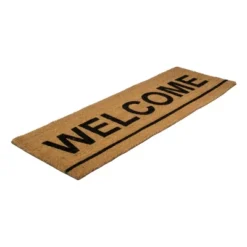 Northlight Natural Coir Outdoor Rectangular "Welcome" Doormat 16" X 48" -Northlight GUEST 9376ef27 2db1 4069 9b0b 28fc1fa847db