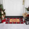 Northlight Red And Black Plaid "Merry Christmas" Rectangular Doormat 18" X 30" -Northlight GUEST 93bb5dac 8f13 423f 9082 42a67688354a