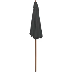 Northlight 8.5ft Outdoor Patio Market Umbrella With Wooden Pole, Gray -Northlight GUEST 95e7b822 1abb 4f2f 8c9a 4a15f5ca5193