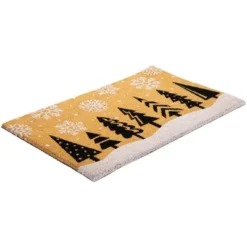 Northlight Trees And Snowflakes Natural Coir Christmas Outdoor Doormat 18" X 30" -Northlight GUEST 968e82f2 6f68 4416 99d8 53786c878ac1