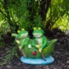 Northlight 10" Green Frogs In A Lily Pad Outdoor Garden Statue 1 Northlight 10" Green Frogs In A Lily Pad Outdoor Garden Statue -Northlight GUEST 99334c39 46d4 4154 9549 a1ba907b0046
