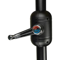 Northlight 9.75ft Outdoor Patio Market Umbrella With Hand Crank And Tilt, Black -Northlight GUEST 9aac82ae 5333 4660 81d1 53164af7440b