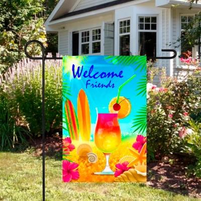 Northlight Tropical Beach Outdoor Garden Flag 12.5" X 18" 4 Northlight Tropical Beach Outdoor Garden Flag 12.5" X 18" - Image 2