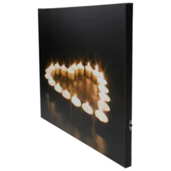 Northlight LED Lighted Flickering Heart-Shaped Candles Canvas Wall Art 15.75" -Northlight GUEST 9cd8634f a4c6 407b a6ca bc0d23475b48