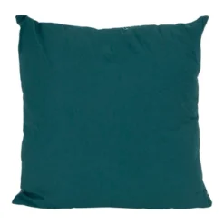 Northlight 17" Square Tropical Leaf Canvas Indoor Throw Pillow - Teal Green -Northlight GUEST 9f9fb027 e990 4de1 84f6 15c1a4eb7ee7