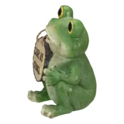 Northlight 9" Green 'Life Is Good' Frog Outdoor Garden Statue -Northlight GUEST 9fb52df9 c516 43d8 be69 0236fdb1904d