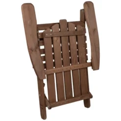 Northlight 36" Brown Classic Folding Wooden Adirondack Chair 11 Northlight 36" Brown Classic Folding Wooden Adirondack Chair -Northlight GUEST a1f50920 b52e 47f3 8437 8fc86faa6dda