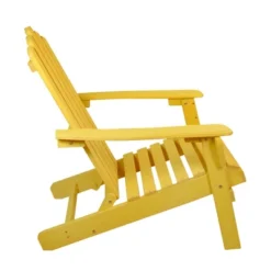 Northlight 36" Yellow Classic Folding Wooden Adirondack Chair -Northlight GUEST a4f18d8c 1ed8 4835 8e26 d3ebf30f6fa3