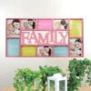 Northlight 28.75" Pink "Family" Collage Photo Picture Frame Wall Decoration