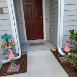 Northlight 25" Standing Pink Flamingo Outdoor Garden Statue -Northlight GUEST a61283d9 de88 4549 9958 a858c3d70038