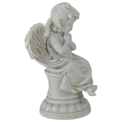 Northlight 9" Ivory Praying Angel On Pedestal Outdoor Garden Statue 7 Northlight 9" Ivory Praying Angel On Pedestal Outdoor Garden Statue -Northlight GUEST a948a580 3d09 4b74 a188 fb7f5e0fcf42