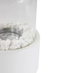 Northlight 10.5" Bio Ethanol Round Portable Tabletop Fireplace With White Base -Northlight GUEST aa62af6b 20fc 4b63 8570 b6d651cec17b