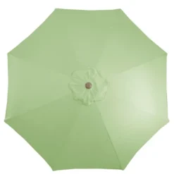 Northlight 9ft Outdoor Patio Market Umbrella With Hand Crank And Tilt, Sage Green -Northlight GUEST ad0c7719 b1a3 4b74 adf4 bcadaa64bd73