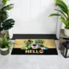 Northlight Ivory And Black "Hello" Multicolor Dog Outdoor Coir Doormat 18" X 30" -Northlight GUEST ad43670b 8330 4dfa b3dc 1387c4276ada