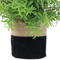 Northlight 9" Green Leafy Artificial Spring Foliage In Fabric Covered Pot -Northlight GUEST b477a573 e038 45ac 91ac 36eae69dffa5