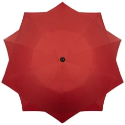 Northlight 8.85ft Outdoor Patio Lotus Umbrella With Hand Crank, Terracotta -Northlight GUEST b48d920f 537e 4da8 9ebf e6a17236c286