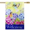 Northlight Welcome Floral Hummingbird Outdoor House Flag 28" X 40" 1 Northlight Welcome Floral Hummingbird Outdoor House Flag 28" X 40" -Northlight GUEST b5db5a93 93cb 40e3 98f3 43dbd23c5f21