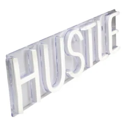 Northlight 20” Bright White Neon Style Hustle LED Lighted Wall Sign -Northlight GUEST b75f1313 66a5 48dd 97c7 98010f2d89bf