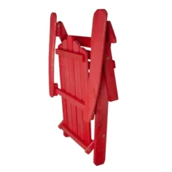 Northlight 36" Red Classic Folding Wooden Adirondack Chair -Northlight GUEST b9294610 4283 491e 85bf a5bc9aaf1a1d