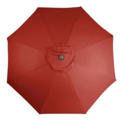 Northlight 9' Outdoor Patio Market Umbrella With Hand Crank And Tilt - Terracotta -Northlight GUEST bac045fd 23c1 4d65 9ae3 8816513ee865