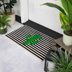 Northlight Green Cactus Striped Natural Coir Outdoor Doormat 18" X 30" 8 Northlight Green Cactus Striped Natural Coir Outdoor Doormat 18" X 30" -Northlight GUEST bacbd61e 7ac8 45c0 bf54 d47db2a03741