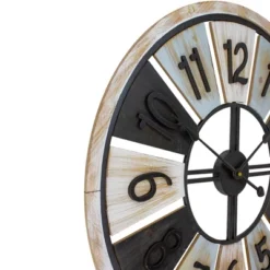 Northlight 28" Multi-Tonal Whitewashed Round Wall Clock -Northlight GUEST bdaba07d 72e7 417b 82f1 dccd3019eab0