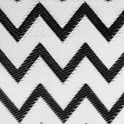 Northlight 4' X 6' Black And White Chevron Rectangular Outdoor Area Rug -Northlight GUEST bf2943b0 4996 4aff b817 debaf134c2fa