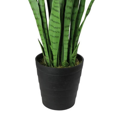 Northlight 3' Green Two Tone Potted Artificial Snake Plant 3 Northlight 3' Green Two Tone Potted Artificial Snake Plant