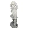 Northlight 18" Distressed Gray Girl With Cell Phone Solar Powered LED Lighted Outdoor Patio Garden Statue -Northlight GUEST c1e97f6d 34e8 4bee ab10 d0bbe1396c0d