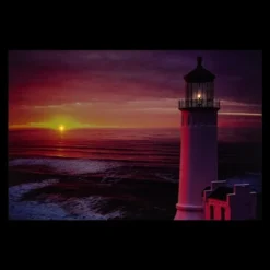 Northlight 23.75" LED Lighted Sunset Lighthouse Seaside Scene Canvas Wall Art -Northlight GUEST c35d1459 7a4c 44b0 b572 ae4596218d6c