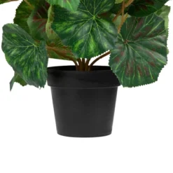 Northlight 11" Coral Pink Potted Silk Begonia Spring Artificial Floral Arrangement -Northlight GUEST c59325ba 5938 444a a6ca 4531ad3d7d3e