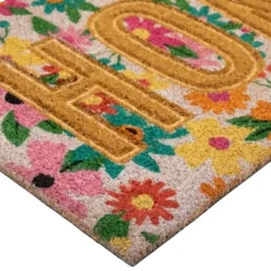 Northlight Pink And Orange Floral "Home" Outdoor Natural Coir Doormat 18" X 30" 11 Northlight Pink And Orange Floral "Home" Outdoor Natural Coir Doormat 18" X 30" -Northlight GUEST c7ac6a27 dad1 4e13 81e8 9484b0fa387c