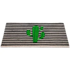 Northlight Green Cactus Striped Natural Coir Outdoor Doormat 18" X 30" 9 Northlight Green Cactus Striped Natural Coir Outdoor Doormat 18" X 30" -Northlight GUEST ca319498 e0c8 42f8 a889 2375bdc0b1db