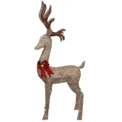 Northlight 74" LED Lighted Champagne Deer With Red Bow Outdoor Christmas Decoration 10 Northlight 74" LED Lighted Champagne Deer With Red Bow Outdoor Christmas Decoration -Northlight GUEST cd07cbcf 5fa7 4e27 9bac 6e02d9d14b7a