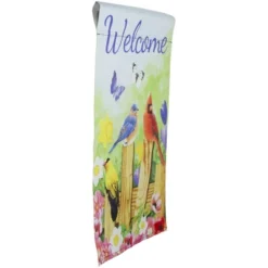 Northlight Welcome Birds On A Fence Outdoor Garden Flag 12.5" X 18" -Northlight GUEST cd14b808 1253 4d06 88ea 91a583cc0a2d