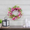 Northlight Geranium And Berry Artificial Spring Floral Wreath, Pink - 18-Inch 2 Northlight Geranium And Berry Artificial Spring Floral Wreath, Pink - 18-Inch -Northlight GUEST d19e8da9 4137 4b46 a5c2 f9d4368a3a97