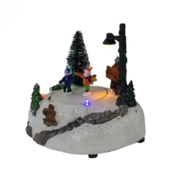 Northlight 5.5" LED Lighted Animated And Musical Christmas Skating Village Display Piece -Northlight GUEST d2bce0ae ea6e 49db ac03 36bcf9cd6d06