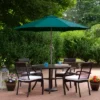 Northlight 6.5' Octagon Outdoor Patio Market Umbrella With Hand Crank - Hunter Green -Northlight GUEST d6b5ea6e 3dad 4cb3 8977 0a1baec2b8ee