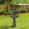 Northlight 57" Brown Three Tier Leaf Design Outdoor Garden Fountain -Northlight GUEST dab47df0 a699 4f13 ab74 219c38b2c276