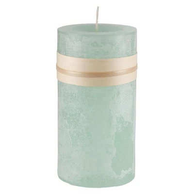 Northlight 6" Aqua Green Traditional Cylindrical Pillar Candle 3 Northlight 6" Aqua Green Traditional Cylindrical Pillar Candle