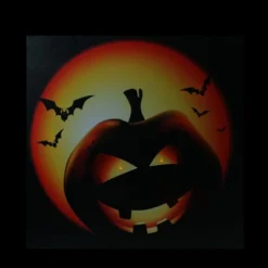 Northlight LED Lighted Bats And Jack-O-Lantern Halloween Canvas Wall Art 19.75" X 19.75" -Northlight GUEST de0913f4 32e9 4efa 8a12 cd0a65ebfff1