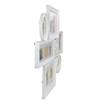 Northlight 27.75" White Multi-Size Collage Photo Picture Frame Wall Decoration 4 Northlight 27.75" White Multi-Size Collage Photo Picture Frame Wall Decoration - Image 2