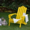 Northlight 36" Yellow Classic Folding Wooden Adirondack Chair -Northlight GUEST df541b1d fe5f 49a6 b2e0 79e4a2140ede