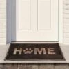 Northlight Gold Finish "Home" With Paw Print Rubber Doormat 18" X 30" -Northlight GUEST e37849ff bf12 443b a919 56d35ba541d0