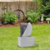 Northlight 20" Gray Modern Style Rainfall Outdoor Water Fountain -Northlight GUEST e5bf02af b545 4cc4 bd88 f518566ec52c
