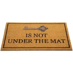 Northlight Key Is Not Under The Mat Coir Outdoor Doormat 18" X 30" -Northlight GUEST e9a87d04 95a3 46c9 b9cc 1c7b5722c065