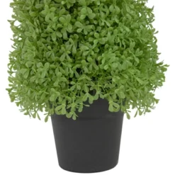 Northlight 15" Artificial Boxwood Cone Topiary Tree With Round Pot, Unlit -Northlight GUEST ea83e74b 00c1 4231 9e30 fa25197ea5d3